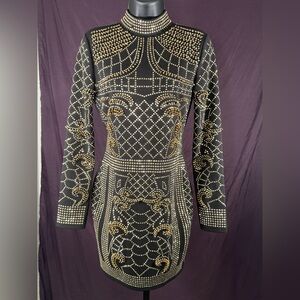 Fashion Nova Beaded/Studded Dress